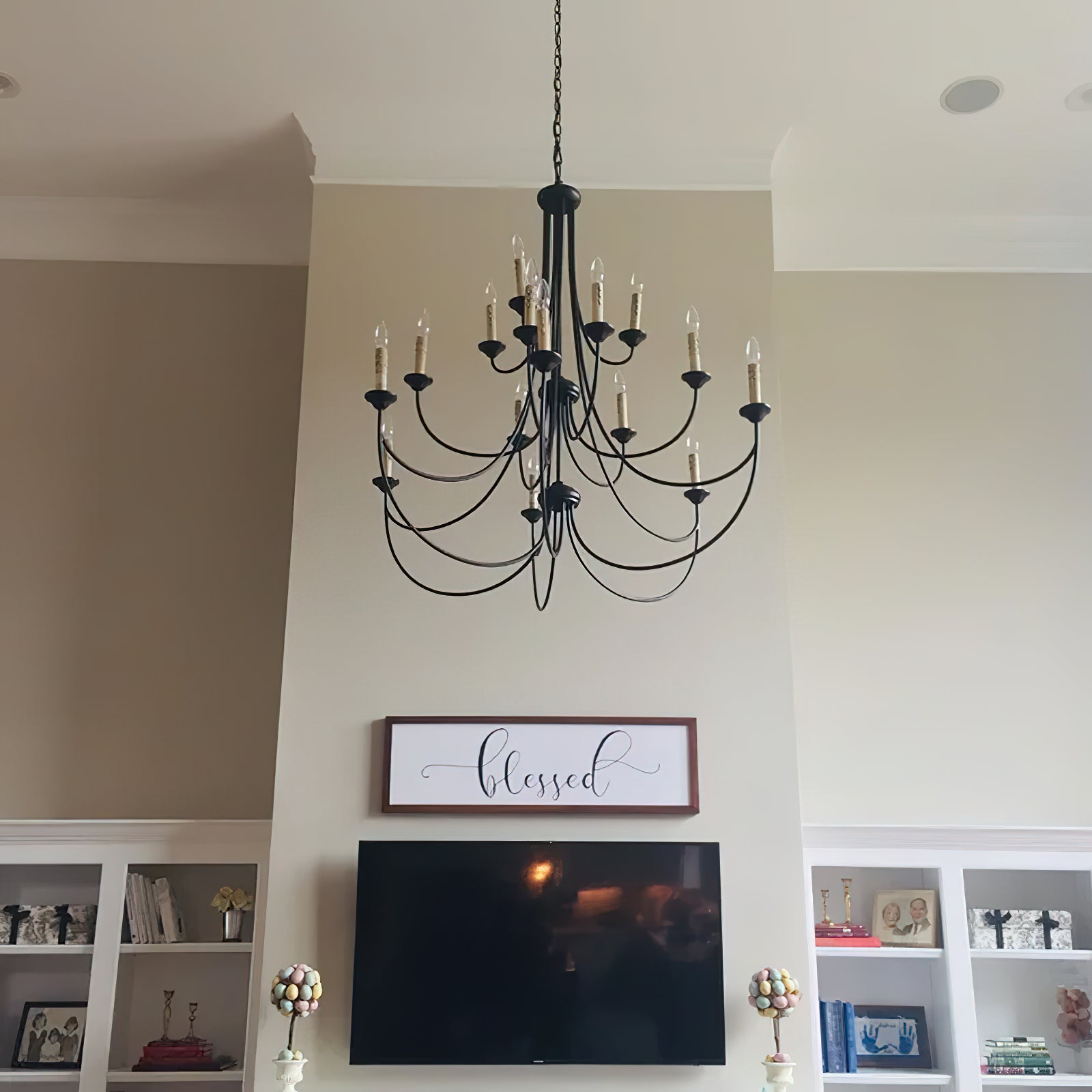 Calyx Postmodern Elegance Luxury Metal Chandelier - Lamp Copper