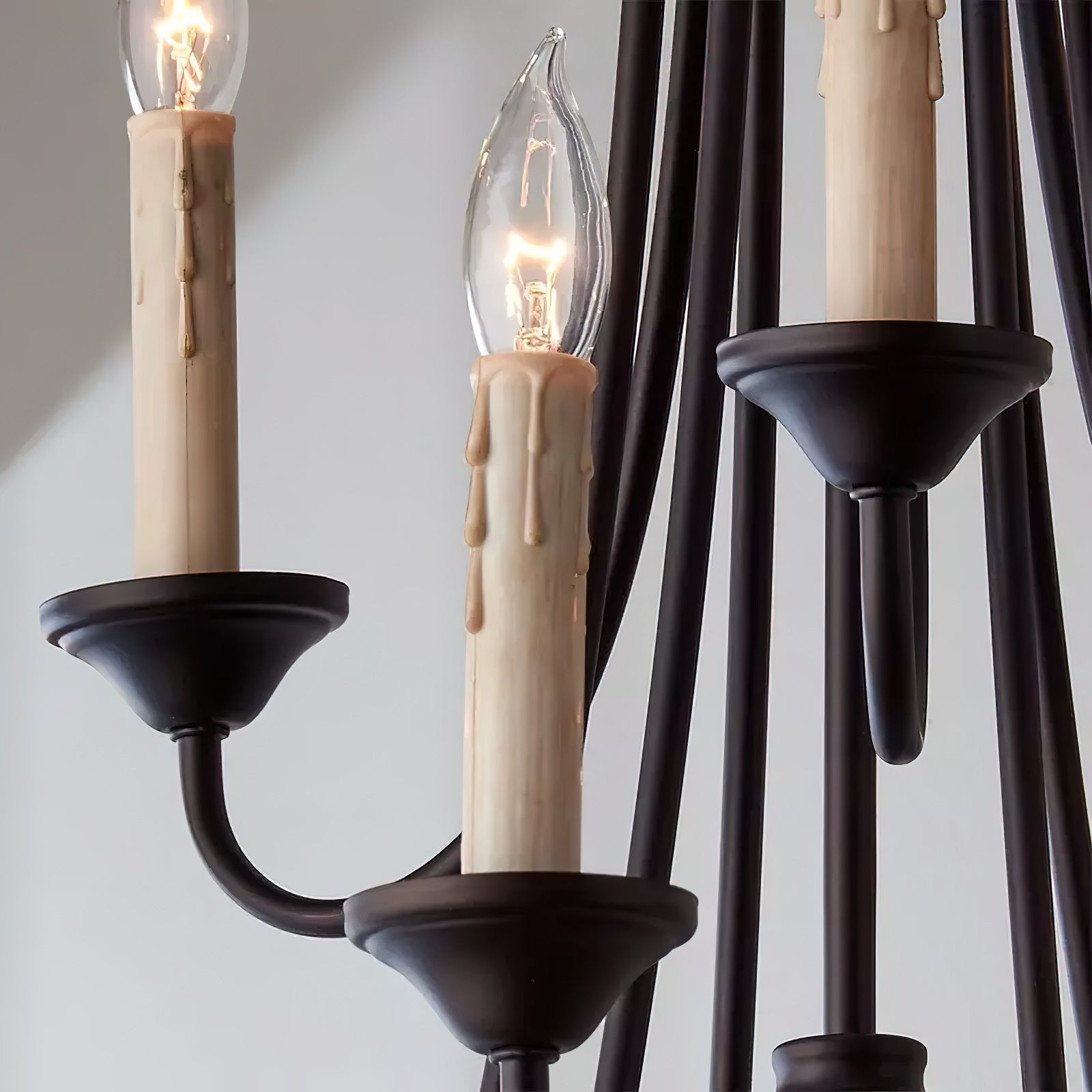 Calyx Postmodern Elegance Luxury Metal Chandelier - Lamp Copper