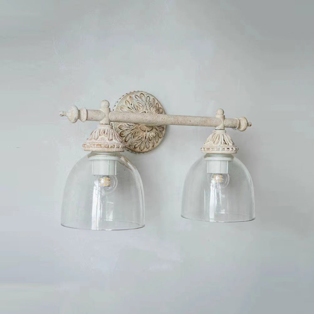 Orion Vintage Industrial Vanity Metal Glass Wall Lamp - Lamp Copper