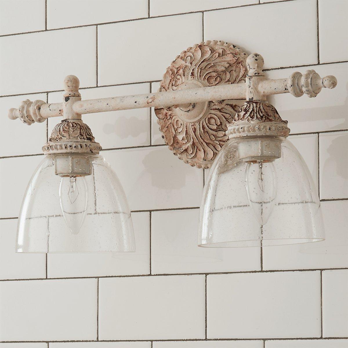 Orion Vintage Industrial Vanity Metal Glass Wall Lamp - Lamp Copper