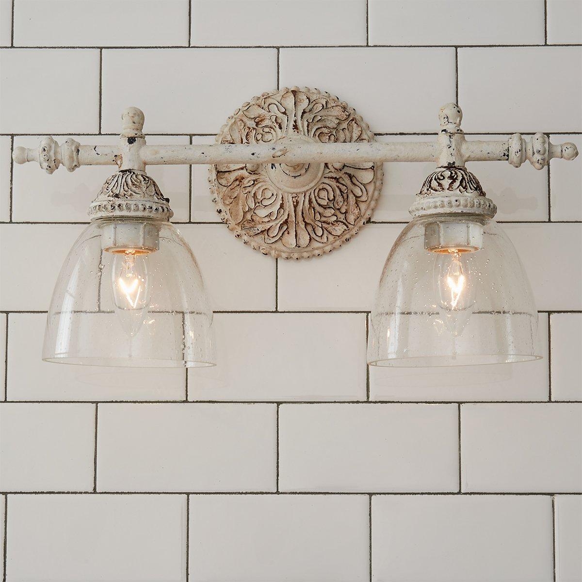 Orion Vintage Industrial Vanity Metal Glass Wall Lamp - Lamp Copper