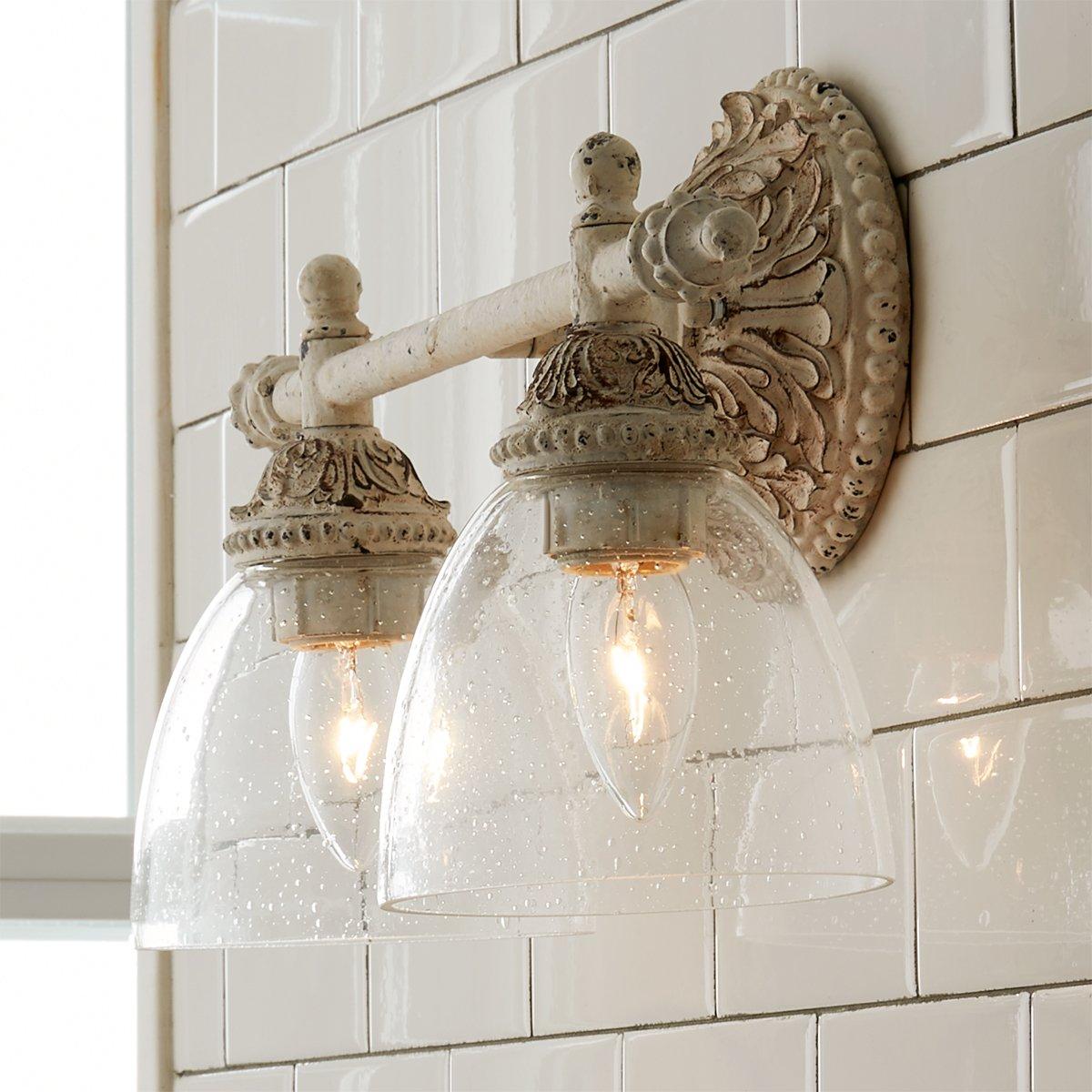 Orion Vintage Industrial Vanity Metal Glass Wall Lamp - Lamp Copper