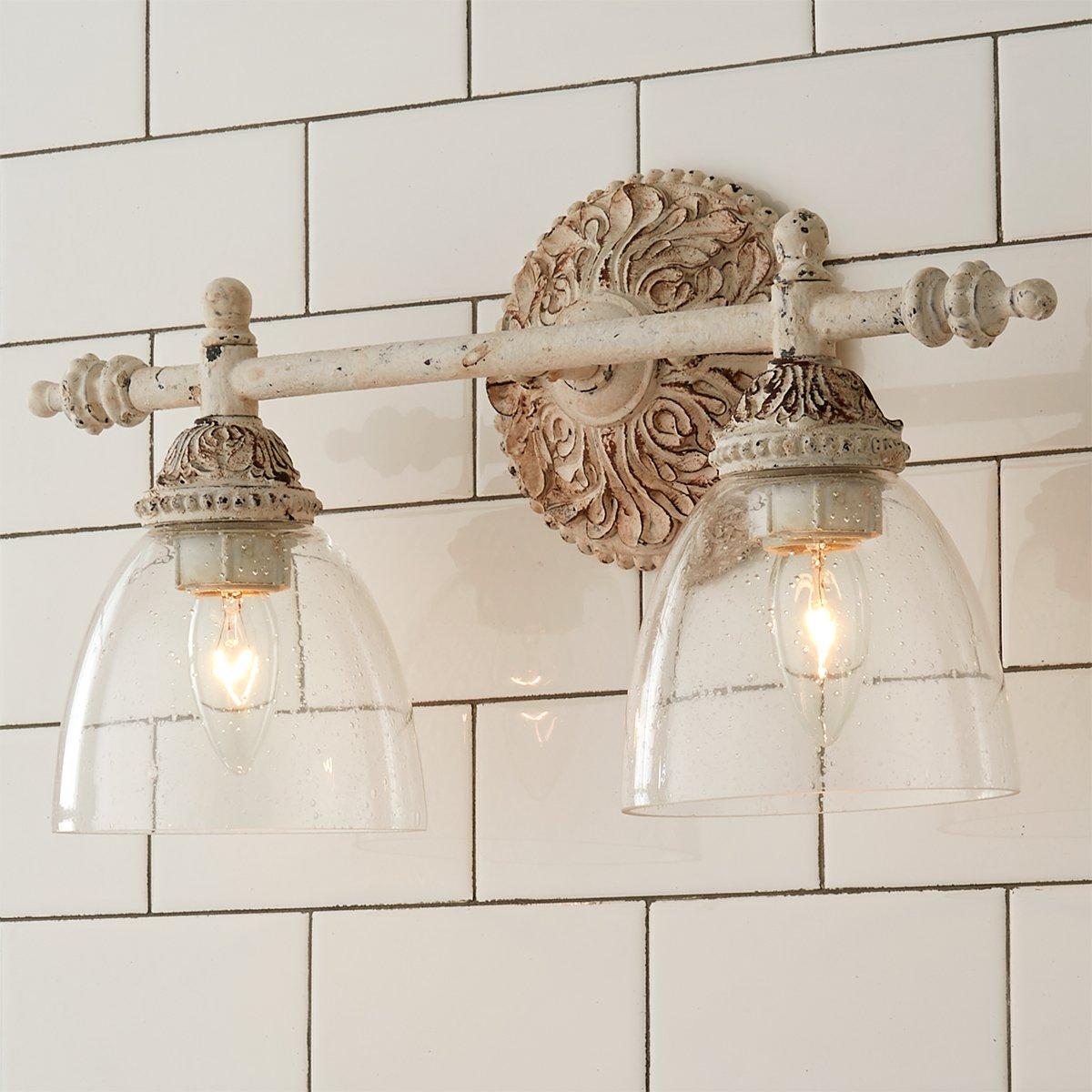 Orion Vintage Industrial Vanity Metal Glass Wall Lamp - Lamp Copper