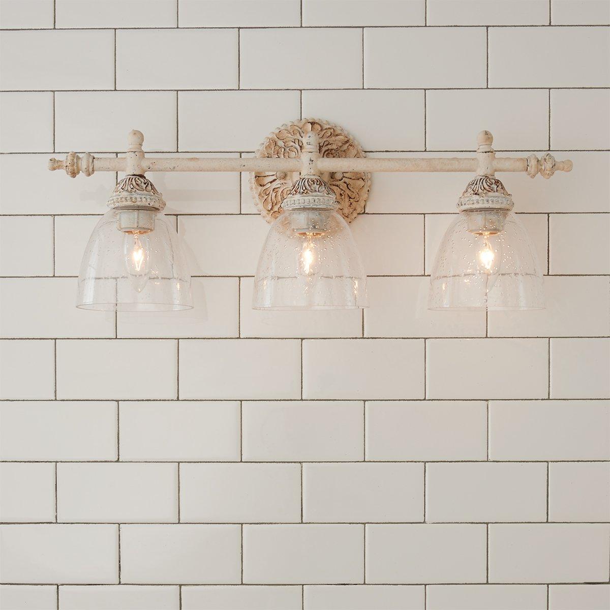 Orion Vintage Industrial Vanity Metal Glass Wall Lamp - Lamp Copper