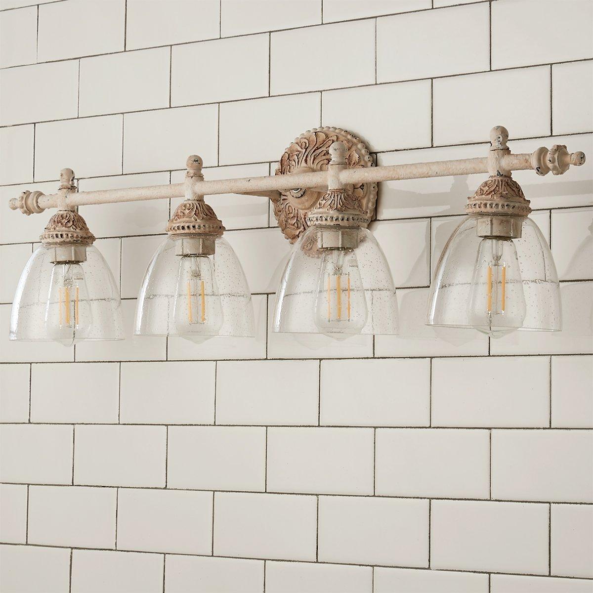 Orion Vintage Industrial Vanity Metal Glass Wall Lamp - Lamp Copper