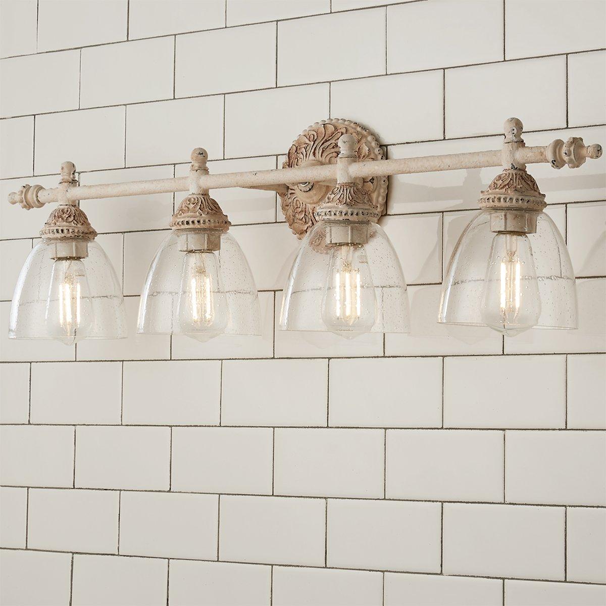 Orion Vintage Industrial Vanity Metal Glass Wall Lamp - Lamp Copper