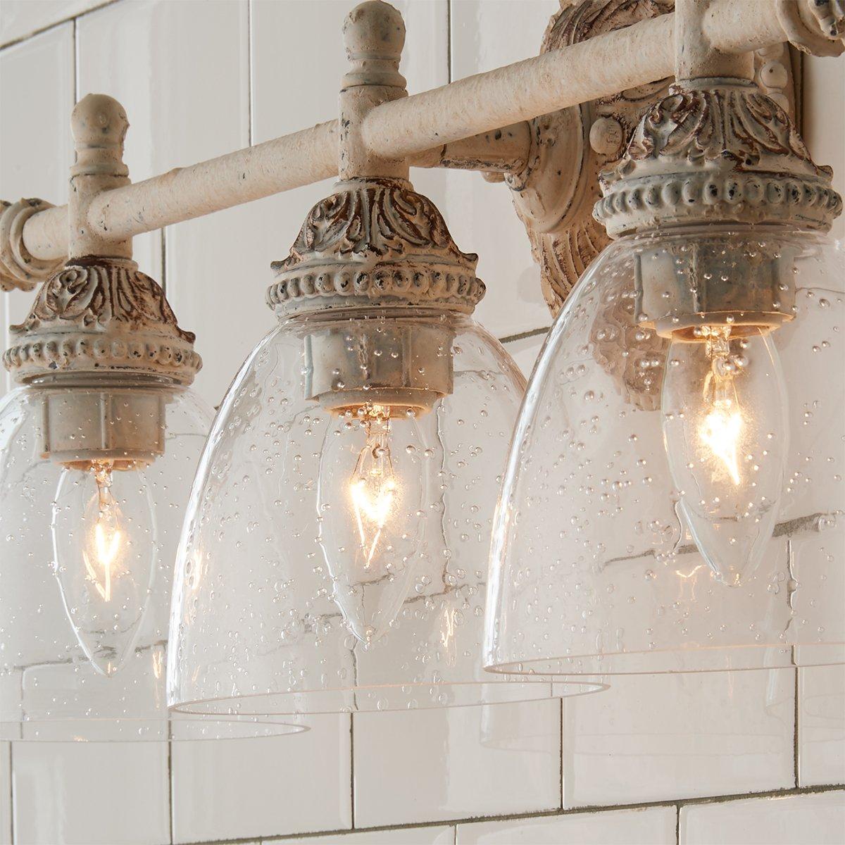 Orion Vintage Industrial Vanity Metal Glass Wall Lamp - Lamp Copper