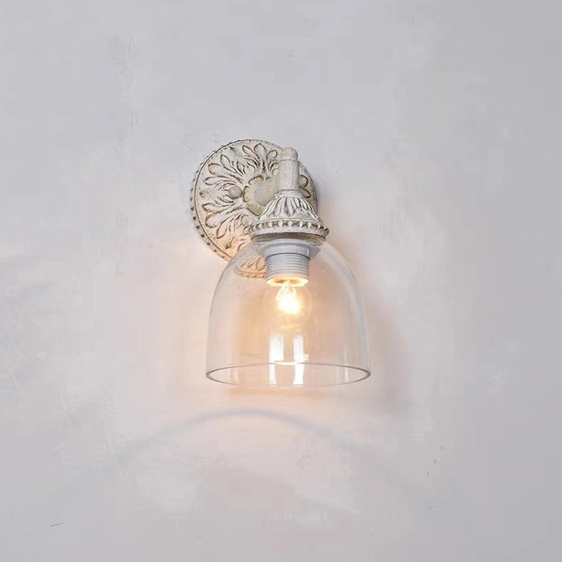 Orion Vintage Industrial Vanity Metal Glass Wall Lamp - Lamp Copper