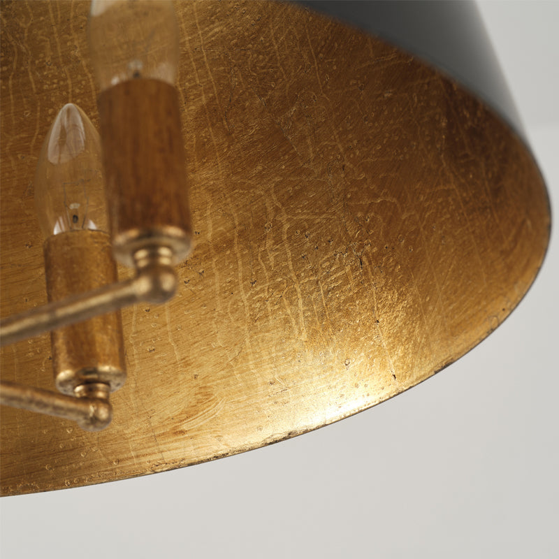 Ethere Vintage Industrial Black Metal Pendant Lamp - Lamp Copper