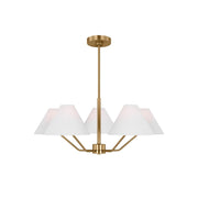 Vortex Traditional Vintage Industrial Fabric Chandelier - Lamp Copper