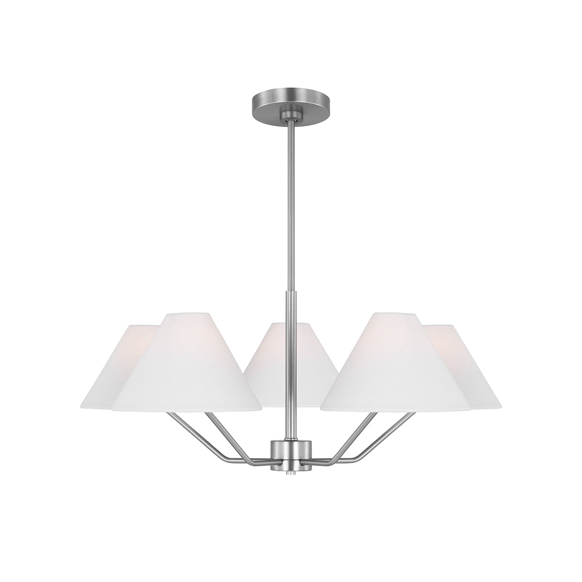 Vortex Traditional Vintage Industrial Fabric Chandelier - Lamp Copper