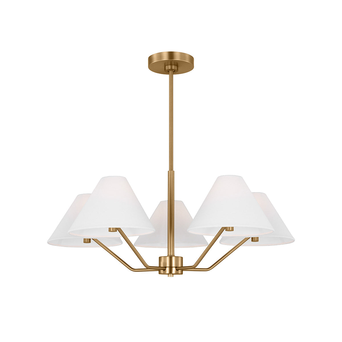Vortex Traditional Vintage Industrial Fabric Chandelier - Lamp Copper