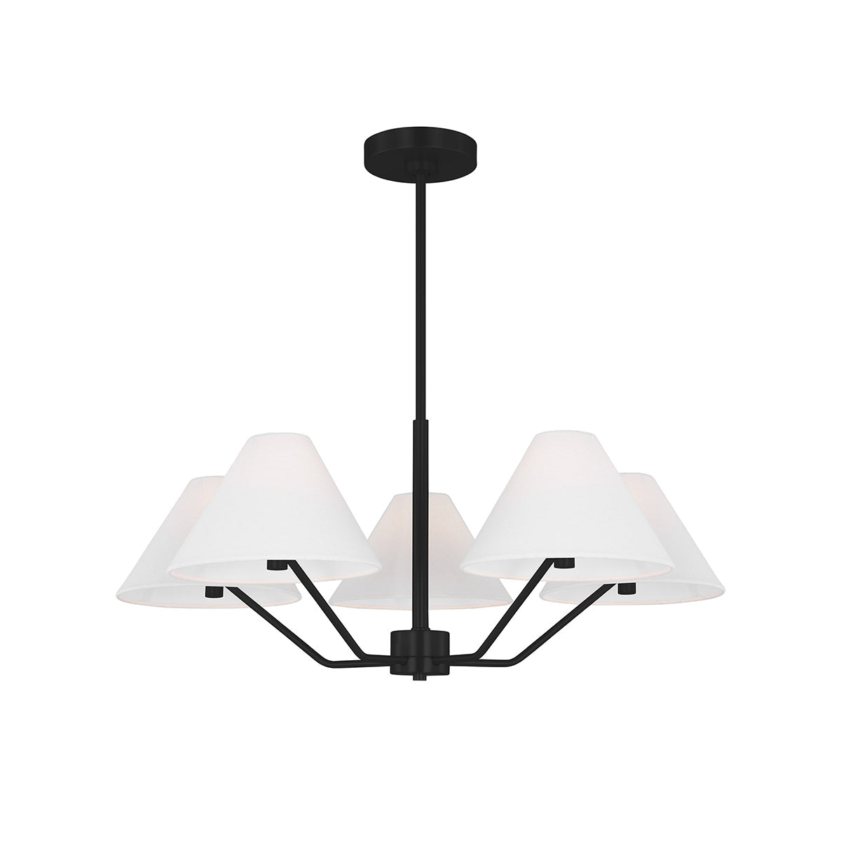 Vortex Traditional Vintage Industrial Fabric Chandelier - Lamp Copper