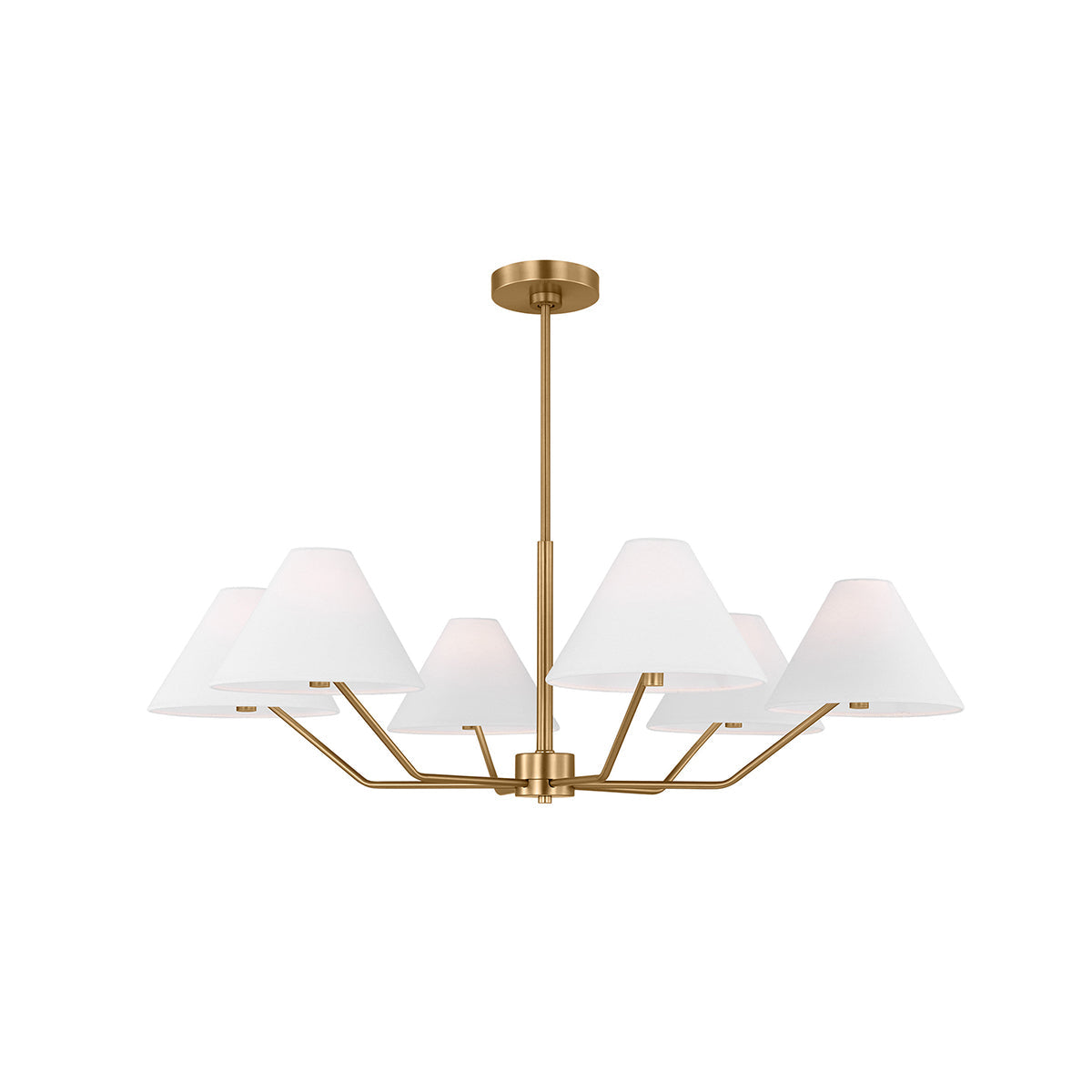Vortex Traditional Vintage Industrial Fabric Chandelier - Lamp Copper