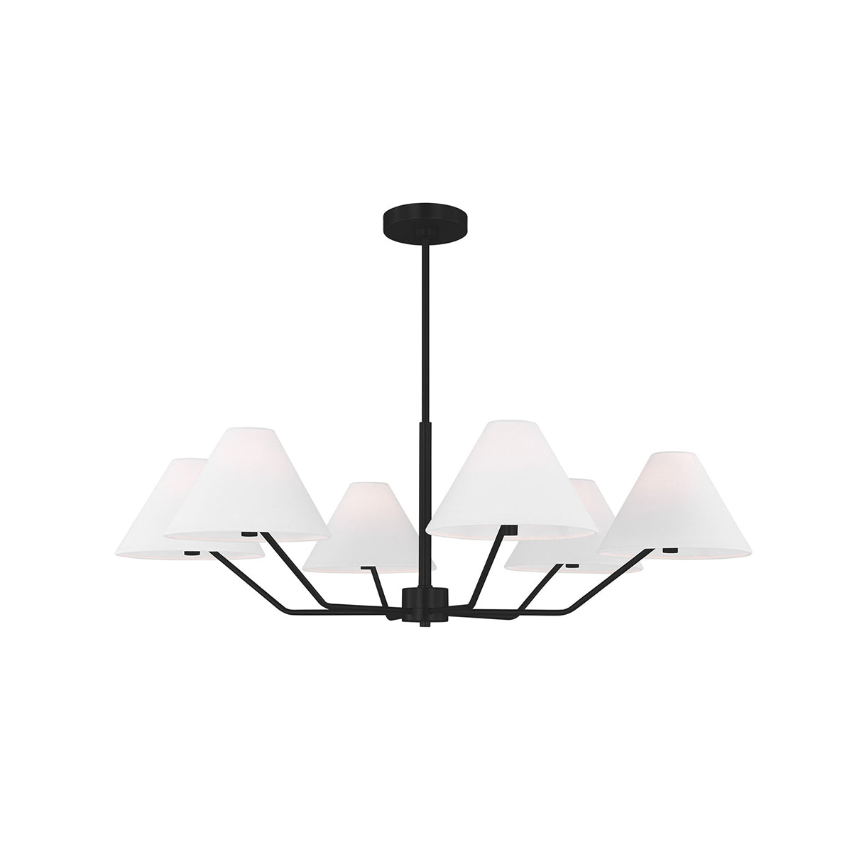 Vortex Traditional Vintage Industrial Fabric Chandelier - Lamp Copper
