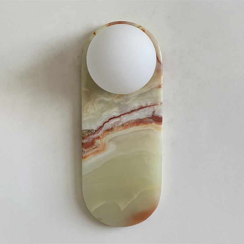 Idoraris Modern Minimalist Cyan Jade Sconce Wall Lamp - Lamp Copper