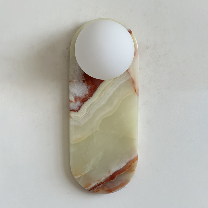 Idoraris Modern Minimalist Cyan Jade Sconce Wall Lamp - Lamp Copper