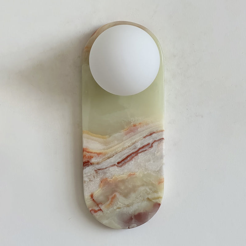 Idoraris Modern Minimalist Cyan Jade Sconce Wall Lamp - Lamp Copper