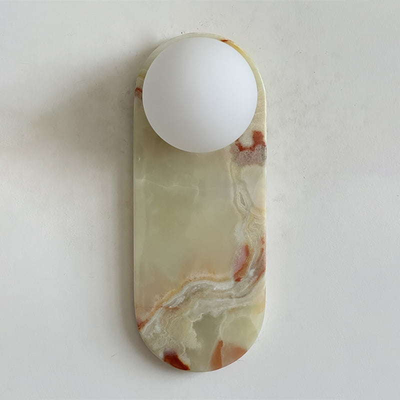 Idoraris Modern Minimalist Cyan Jade Sconce Wall Lamp - Lamp Copper