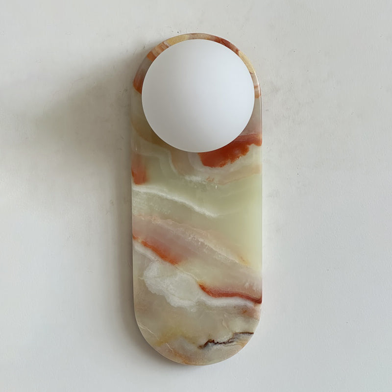 Idoraris Modern Minimalist Cyan Jade Sconce Wall Lamp - Lamp Copper