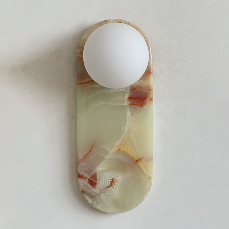 Idoraris Modern Minimalist Cyan Jade Sconce Wall Lamp - Lamp Copper