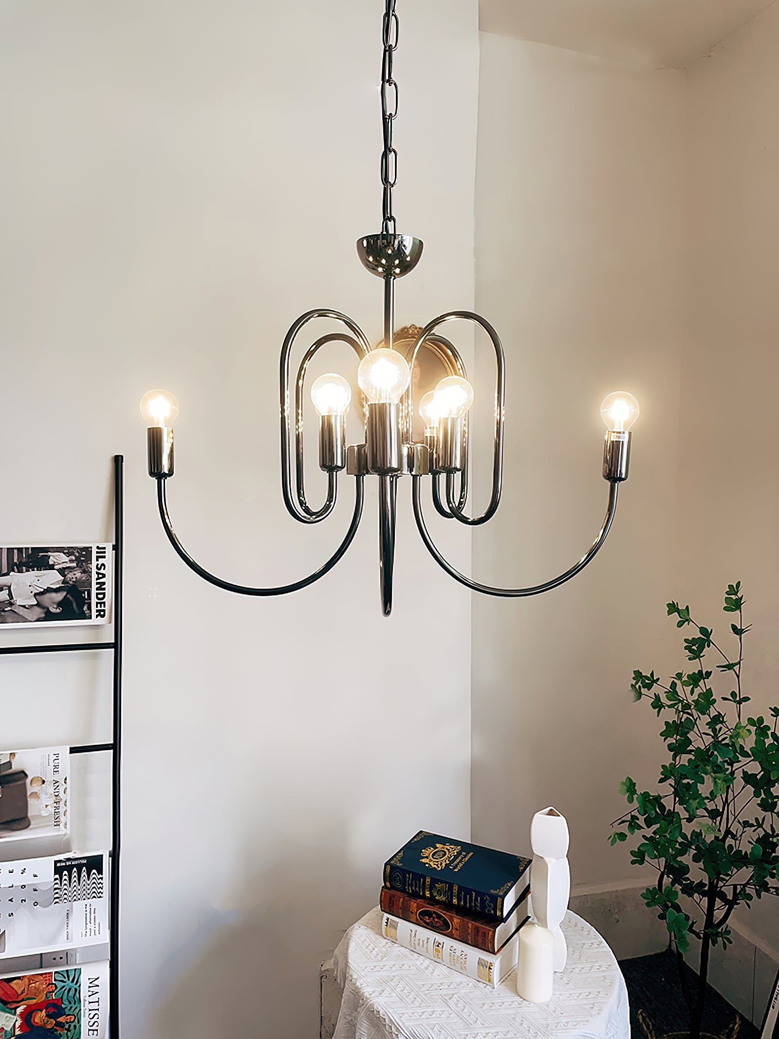 Ombre Elegance Vintage Industrial Metal Chandelier - Lamp Copper