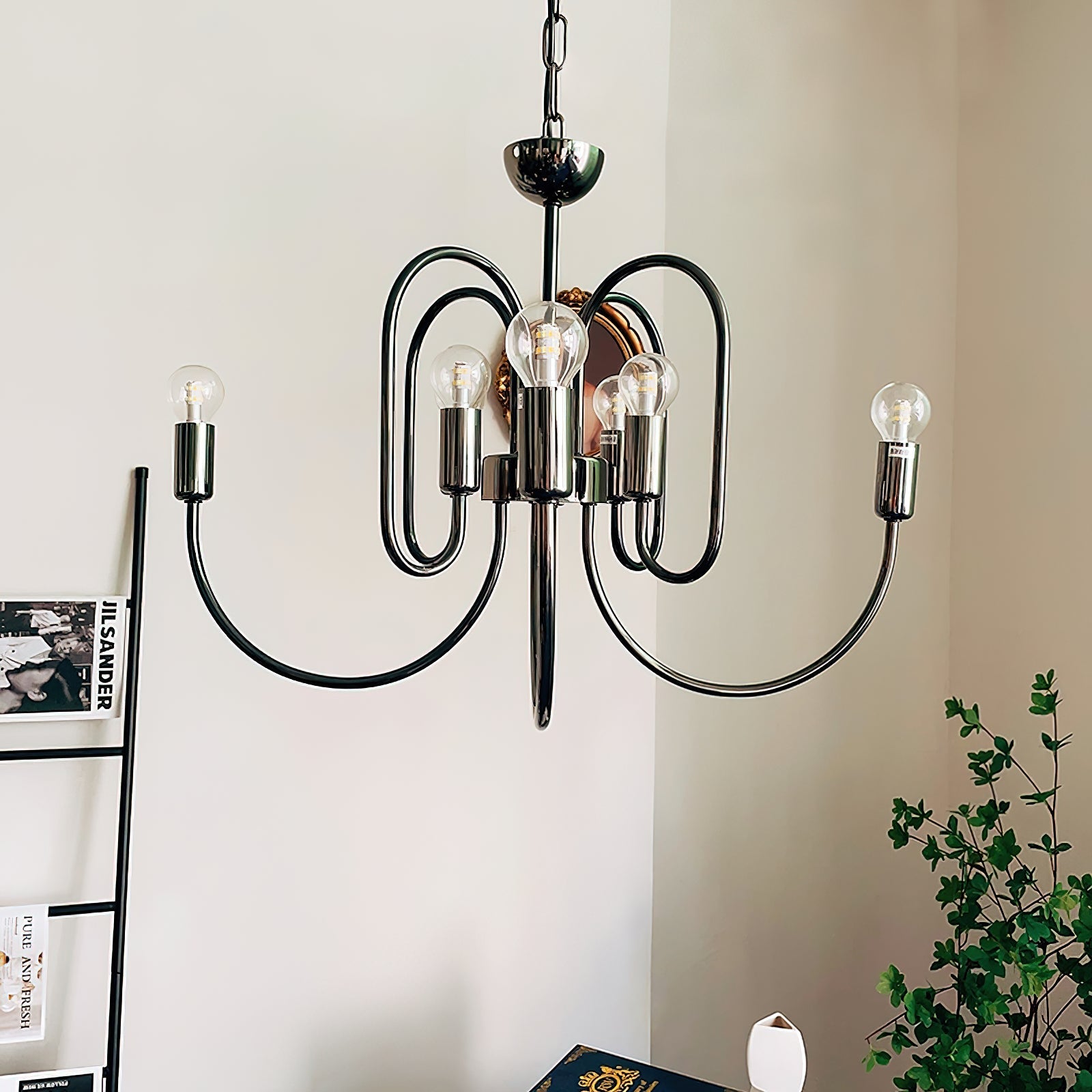 Ombre Elegance Vintage Industrial Metal Chandelier - Lamp Copper