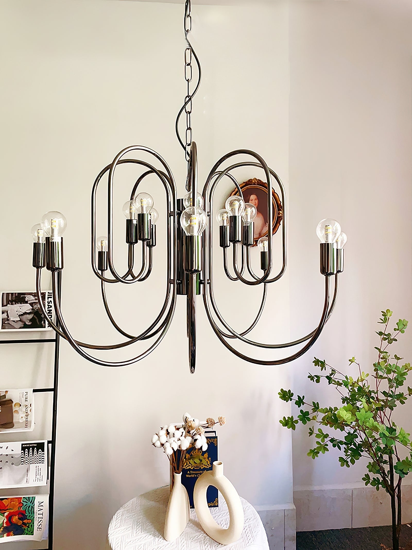 Ombre Elegance Vintage Industrial Metal Chandelier - Lamp Copper