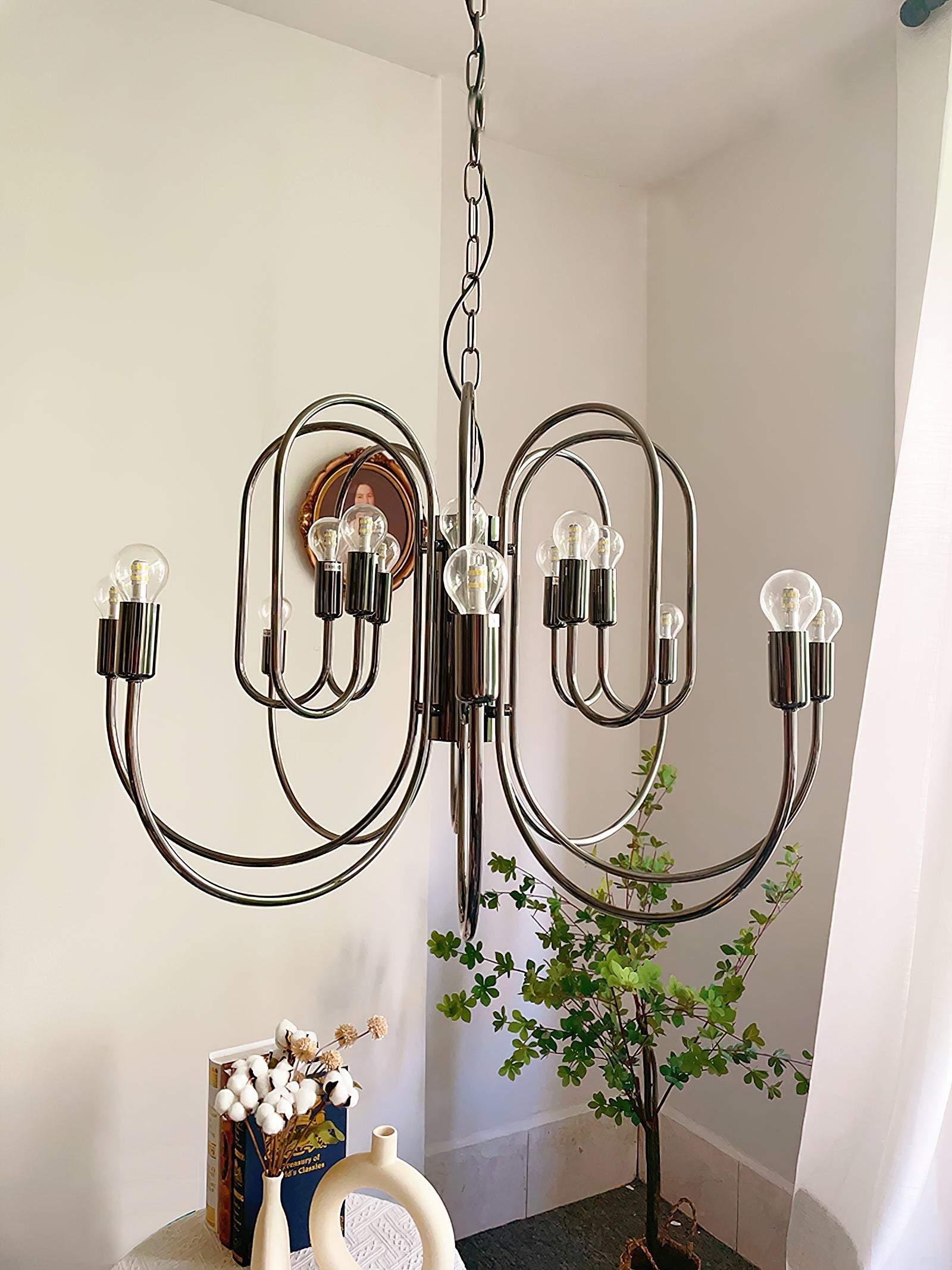 Ombre Elegance Vintage Industrial Metal Chandelier - Lamp Copper