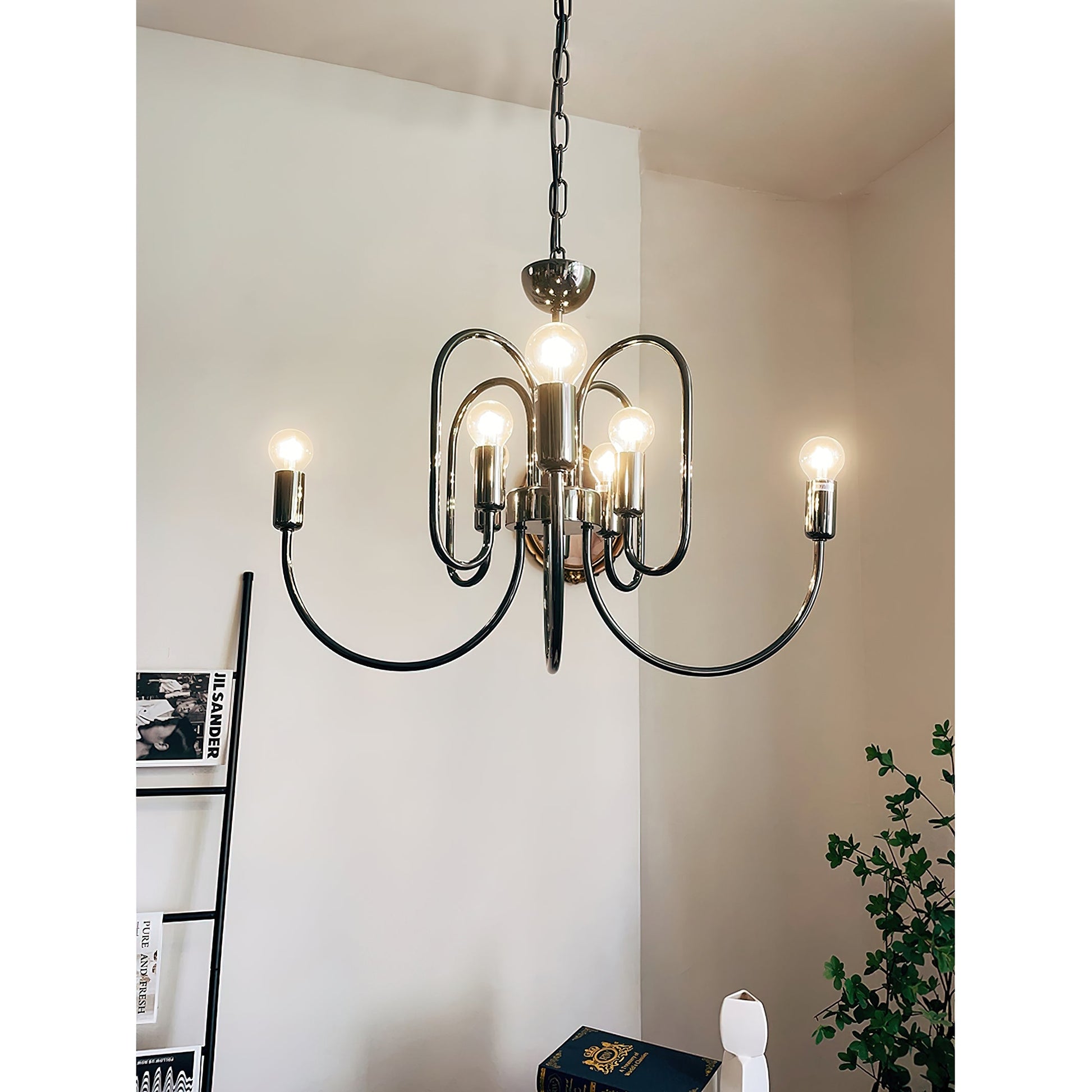 Ombre Elegance Vintage Industrial Metal Chandelier - Lamp Copper