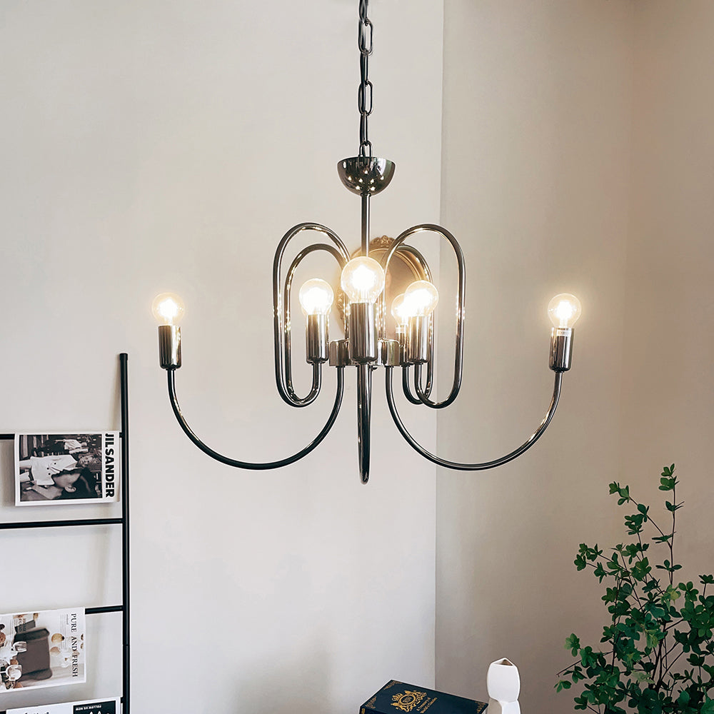 Ombre Elegance Vintage Industrial Metal Chandelier - Lamp Copper