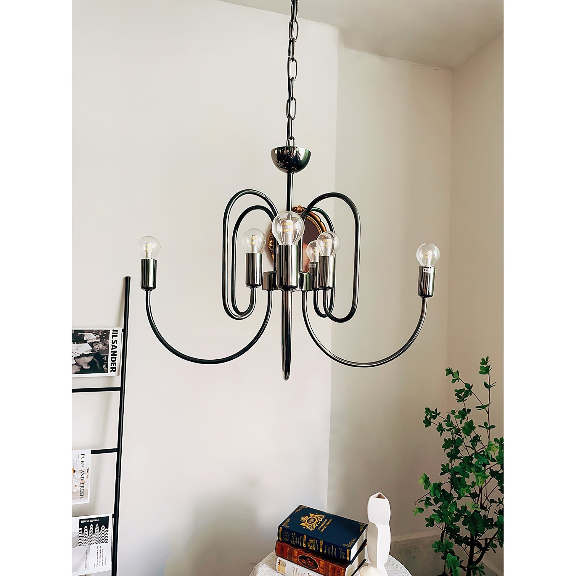 Ombre Elegance Vintage Industrial Metal Chandelier - Lamp Copper