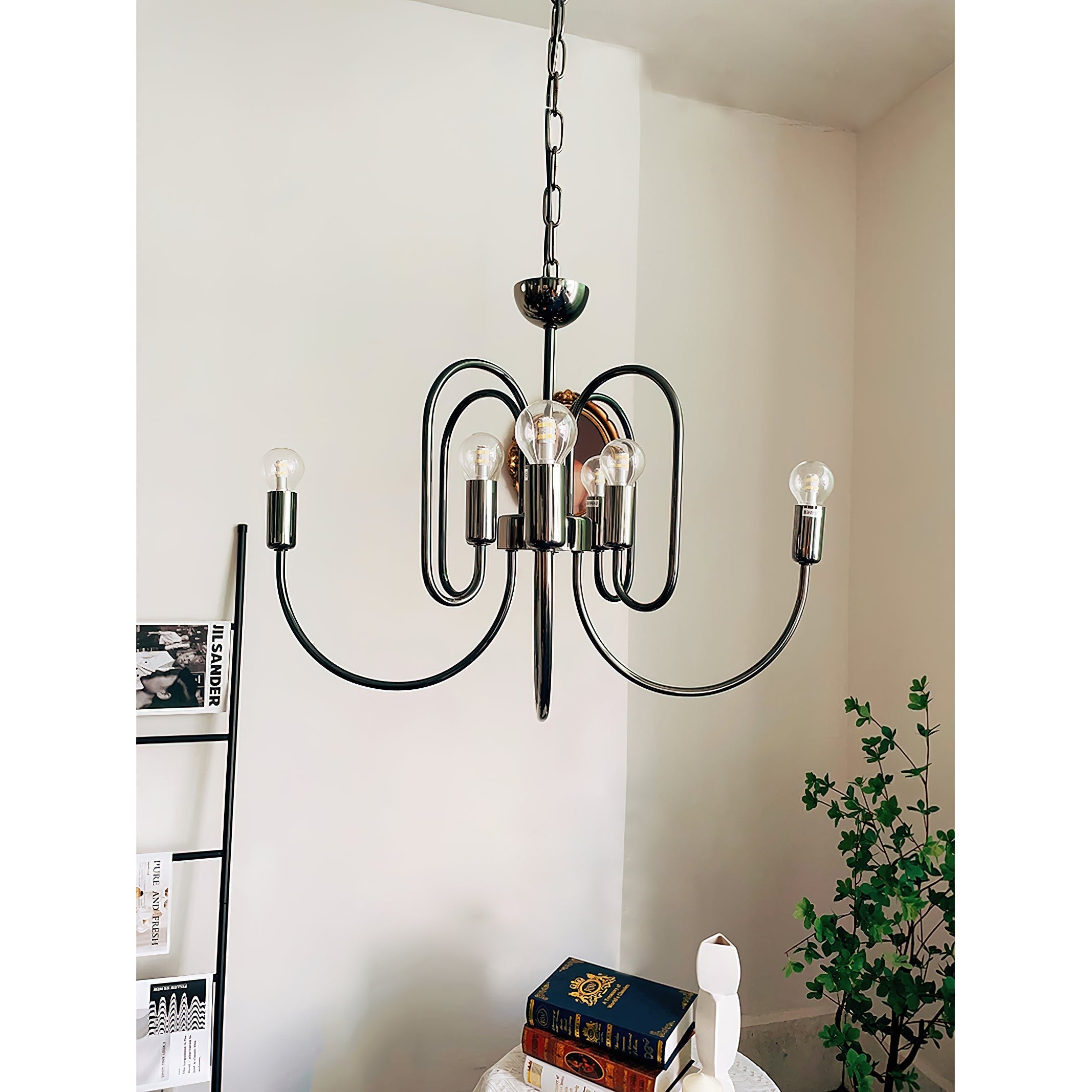 Ombre Elegance Vintage Industrial Metal Chandelier - Lamp Copper