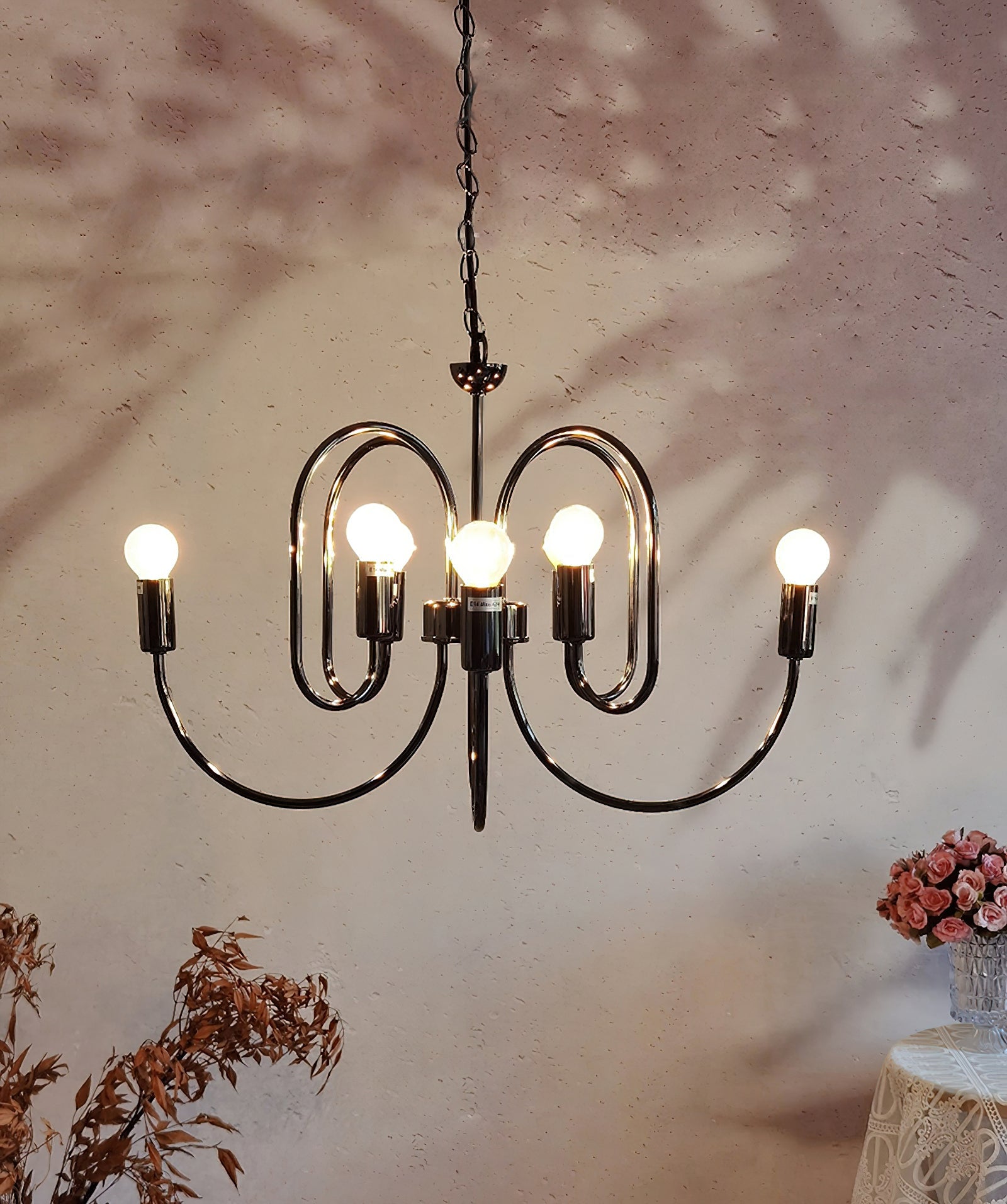 Ombre Elegance Vintage Industrial Metal Chandelier - Lamp Copper