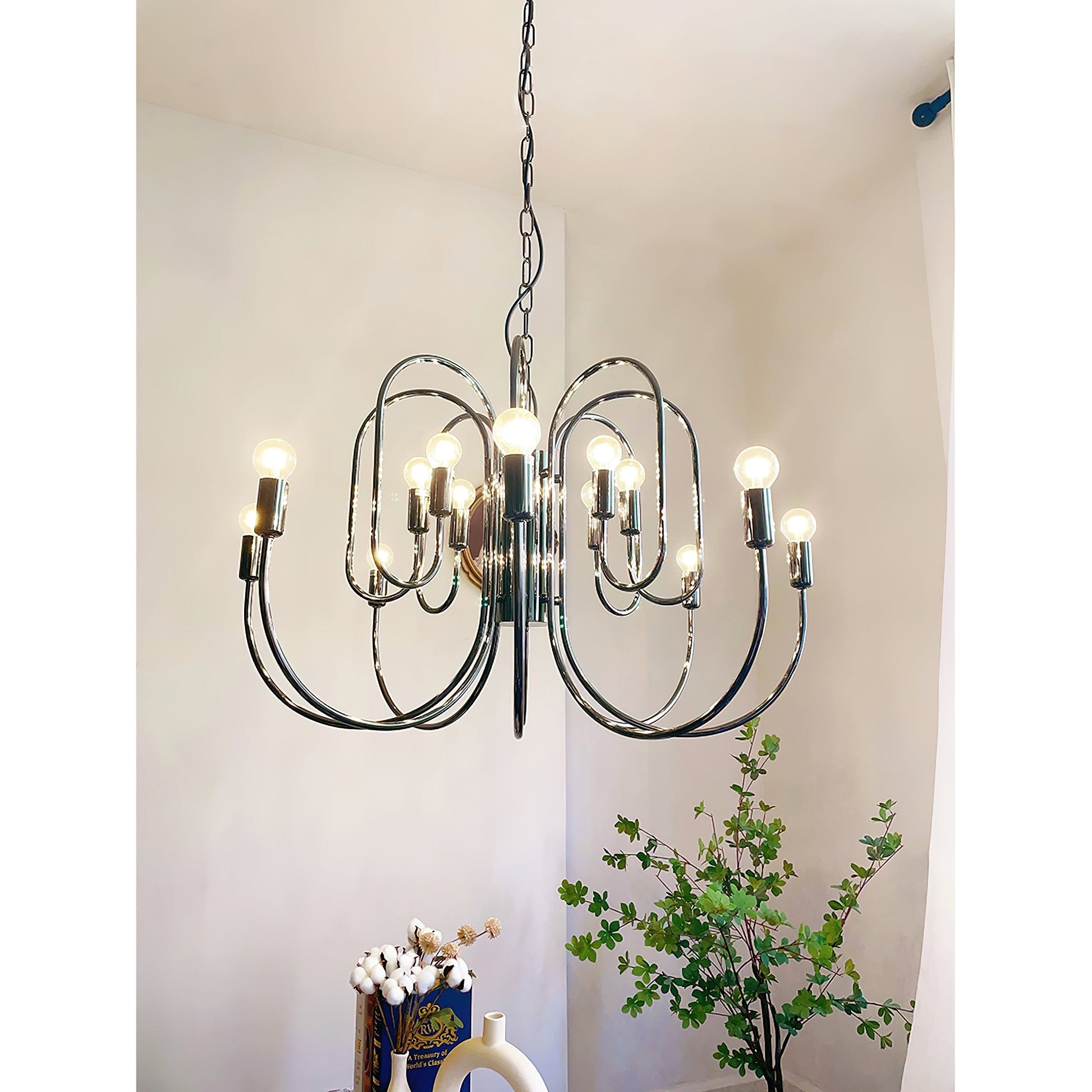 Ombre Elegance Vintage Industrial Metal Chandelier - Lamp Copper