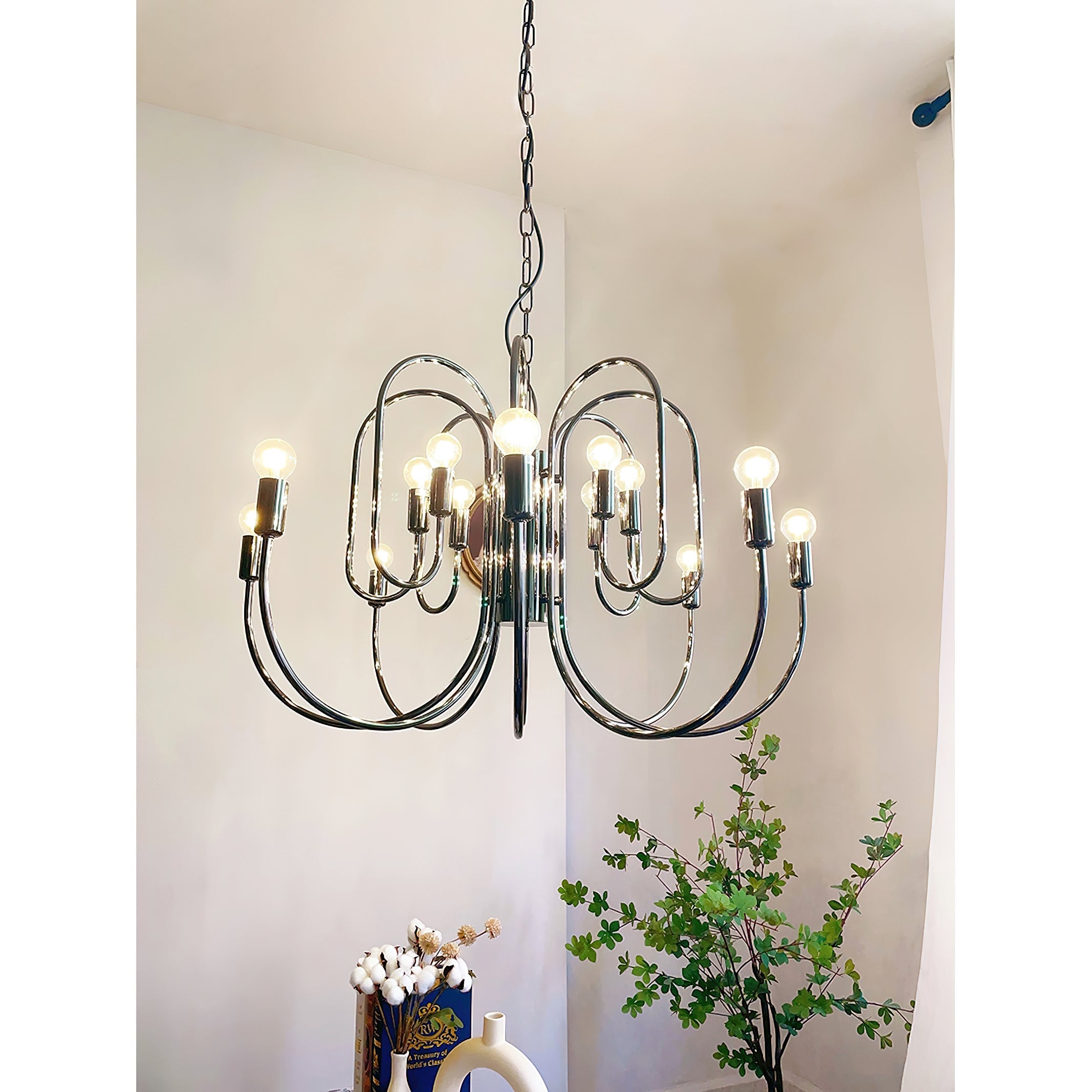 Ombre Elegance Vintage Industrial Metal Chandelier - Lamp Copper