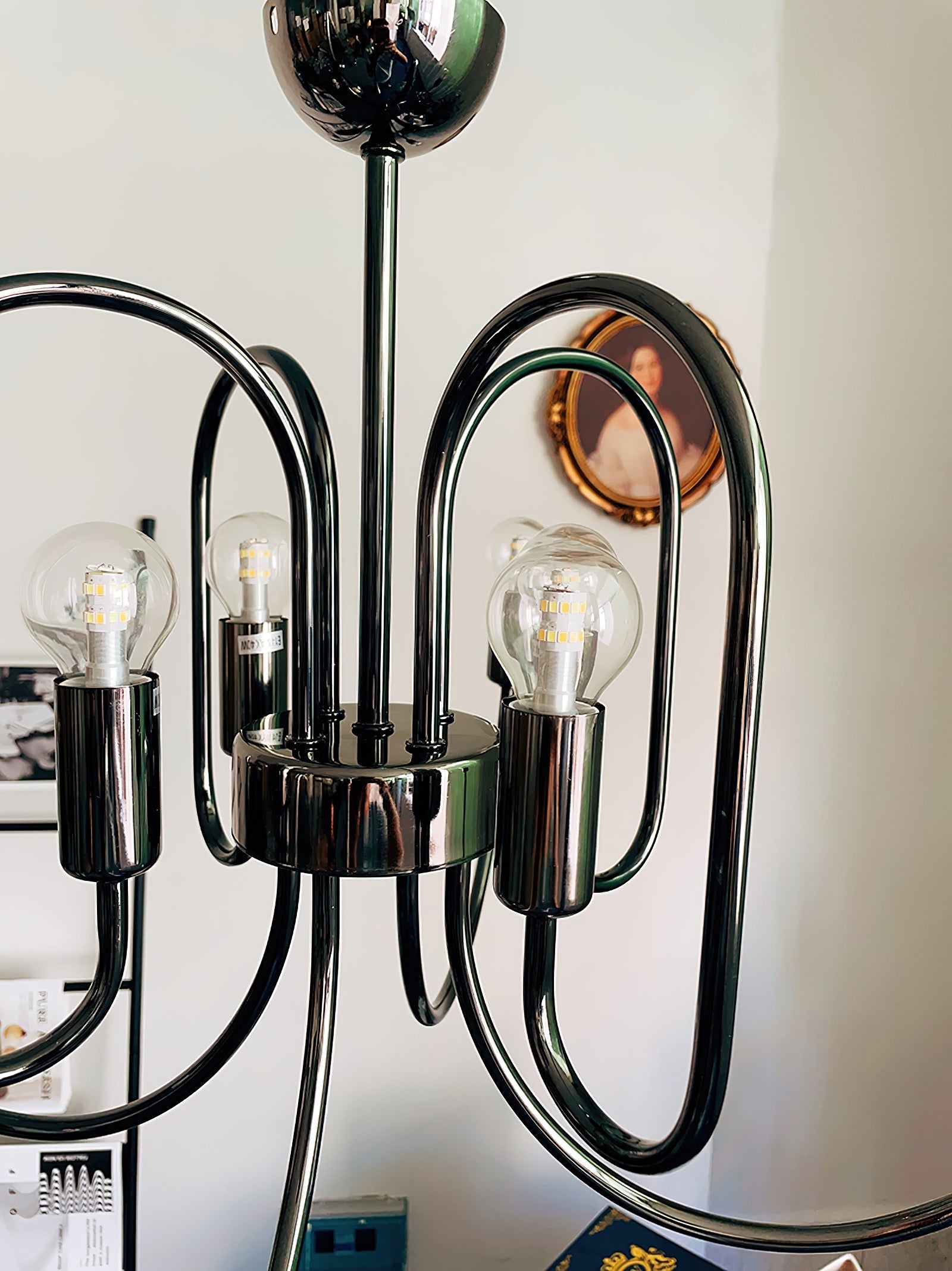 Ombre Elegance Vintage Industrial Metal Chandelier - Lamp Copper