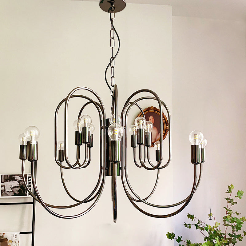 Ombre Elegance Vintage Industrial Metal Chandelier - Lamp Copper