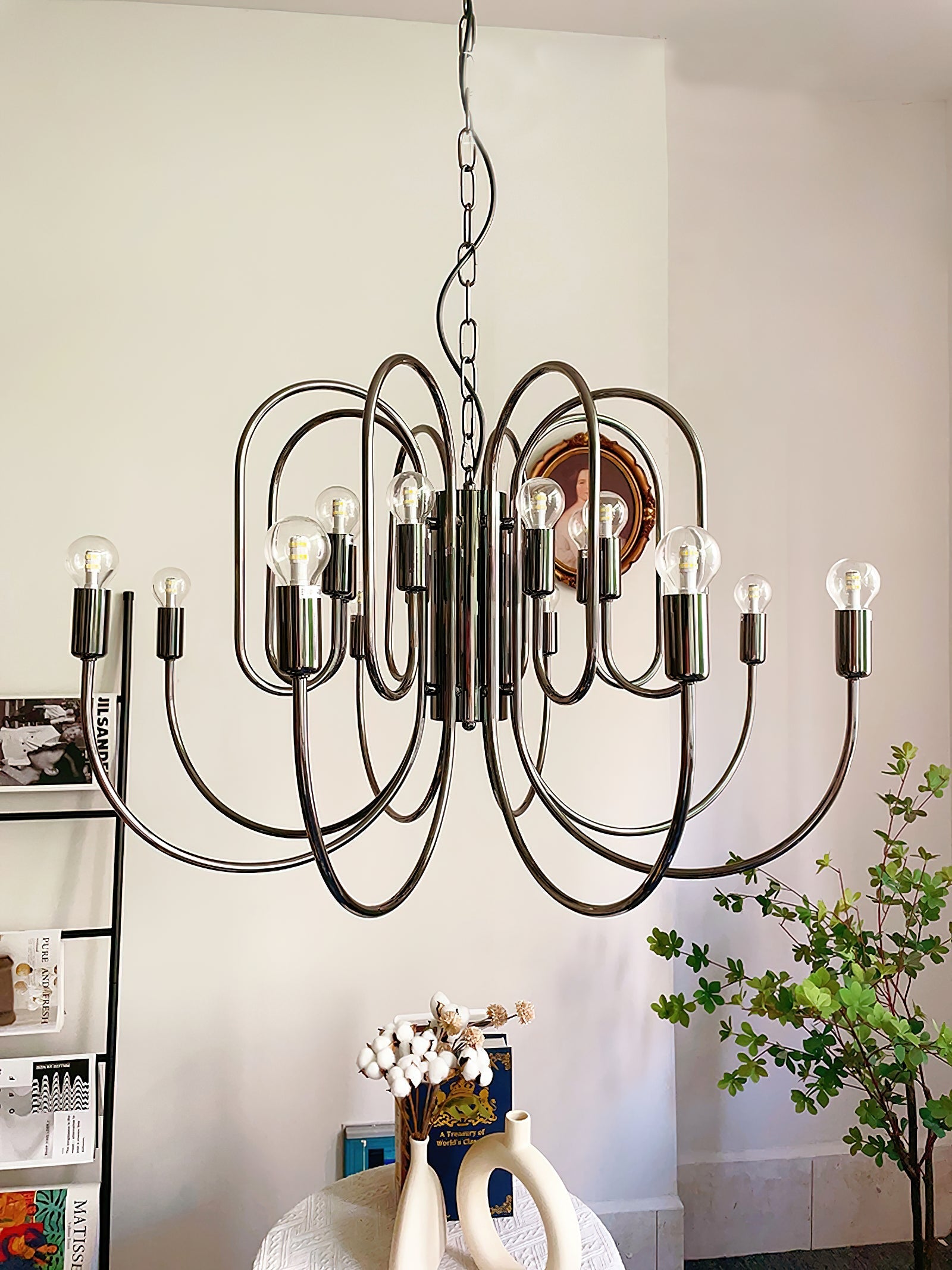 Ombre Elegance Vintage Industrial Metal Chandelier - Lamp Copper