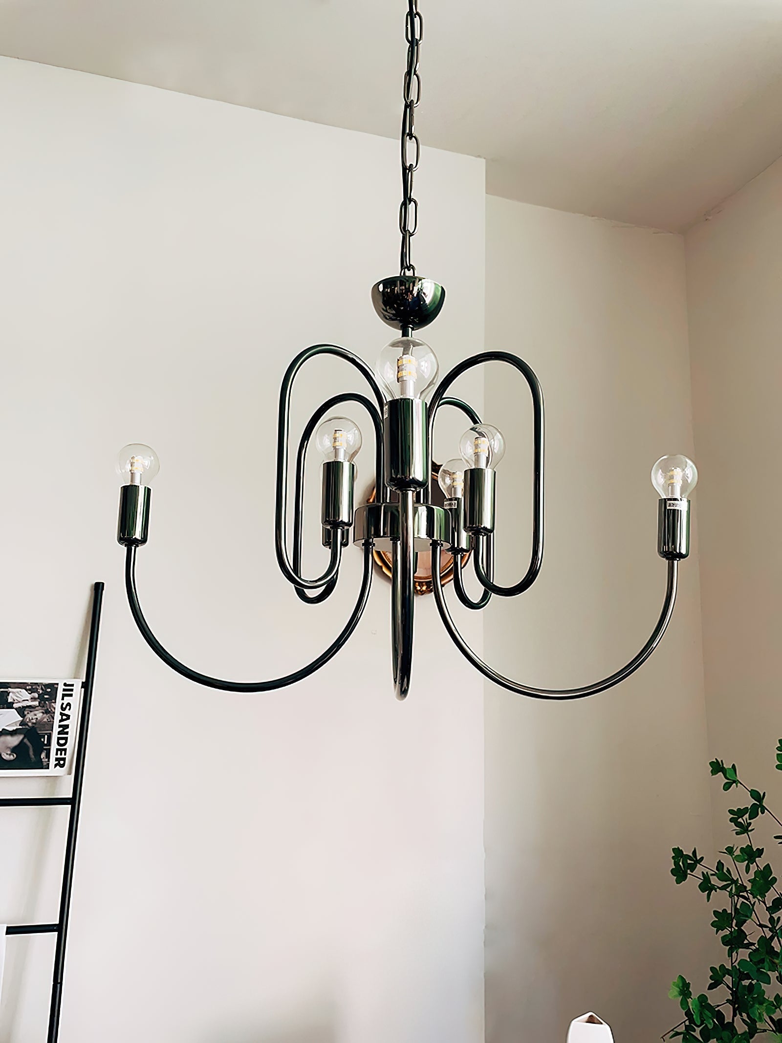 Ombre Elegance Vintage Industrial Metal Chandelier - Lamp Copper