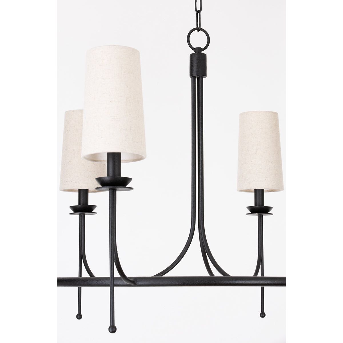 Aurora Vintage Industrial Brass Fabric Chandelier - Lamp Copper