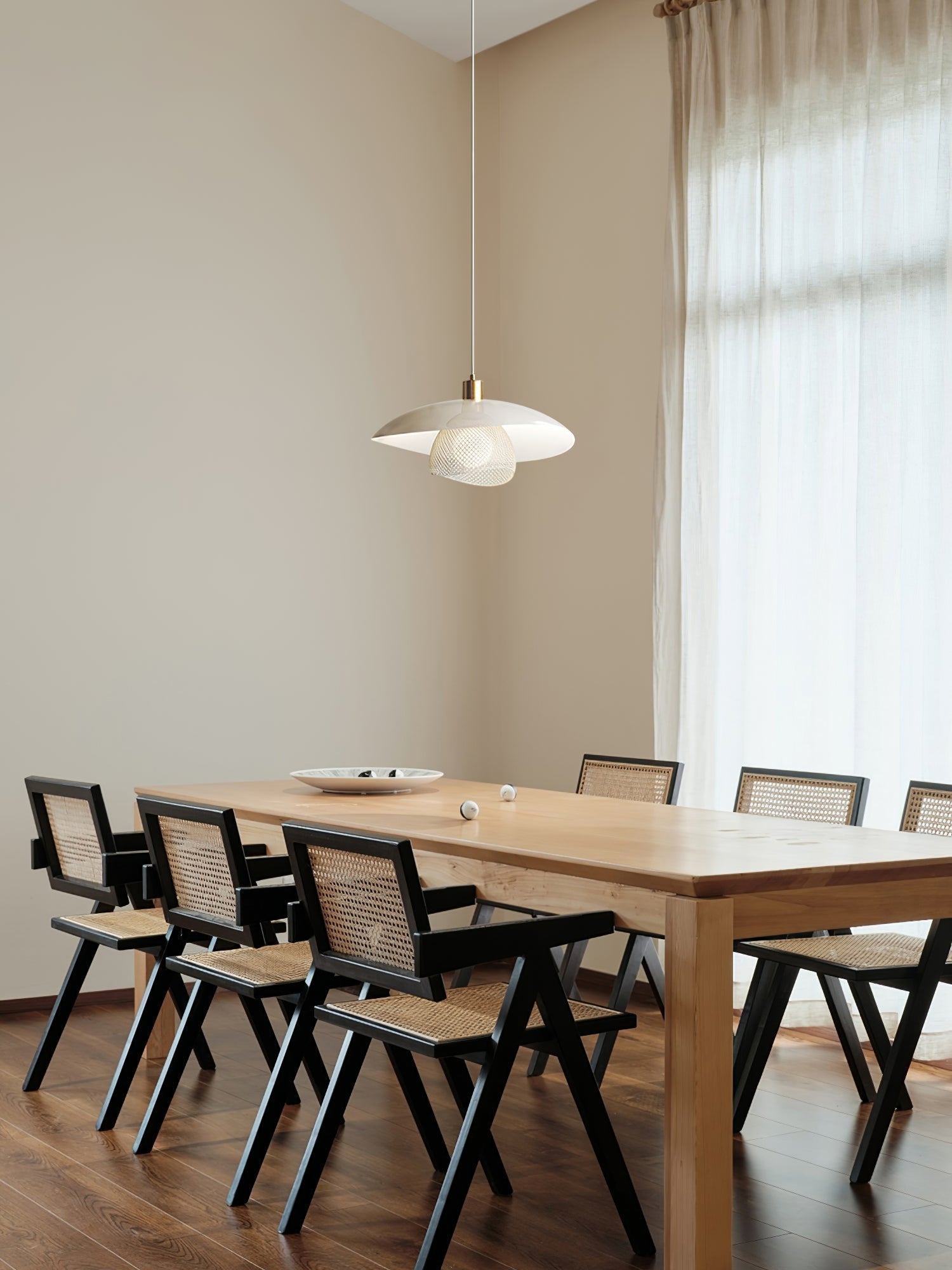 Dynam Modern Minimalist Floyd White Metal Pendant Lamp - Lamp Copper