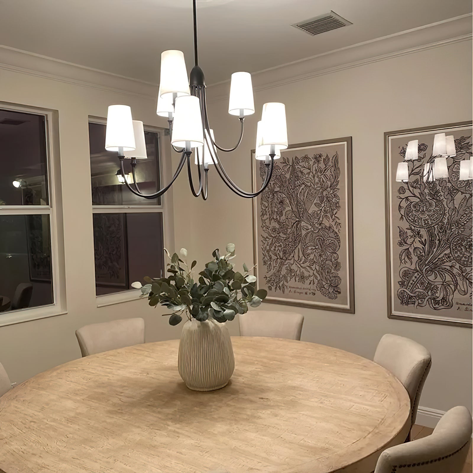 Lumin Premium Vintage Industrial Fabric Metal Chandelier - Lamp Copper
