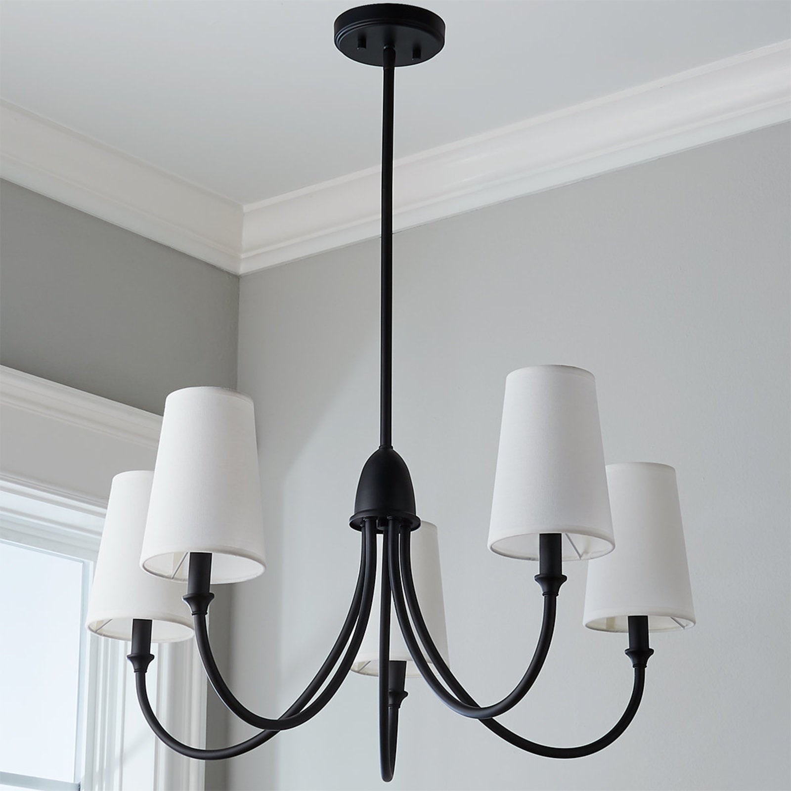 Lumin Premium Vintage Industrial Fabric Metal Chandelier - Lamp Copper