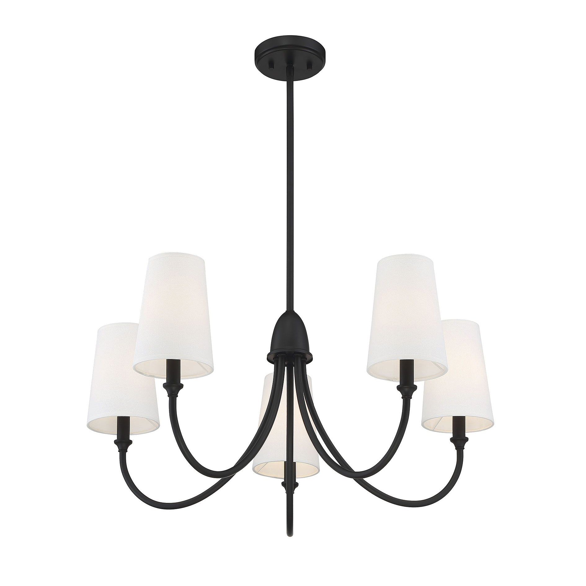 Lumin Premium Vintage Industrial Fabric Metal Chandelier - Lamp Copper