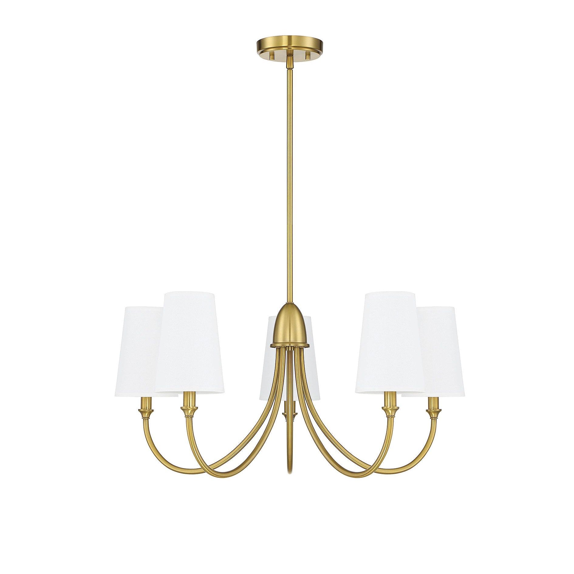 Lumin Premium Vintage Industrial Fabric Metal Chandelier - Lamp Copper