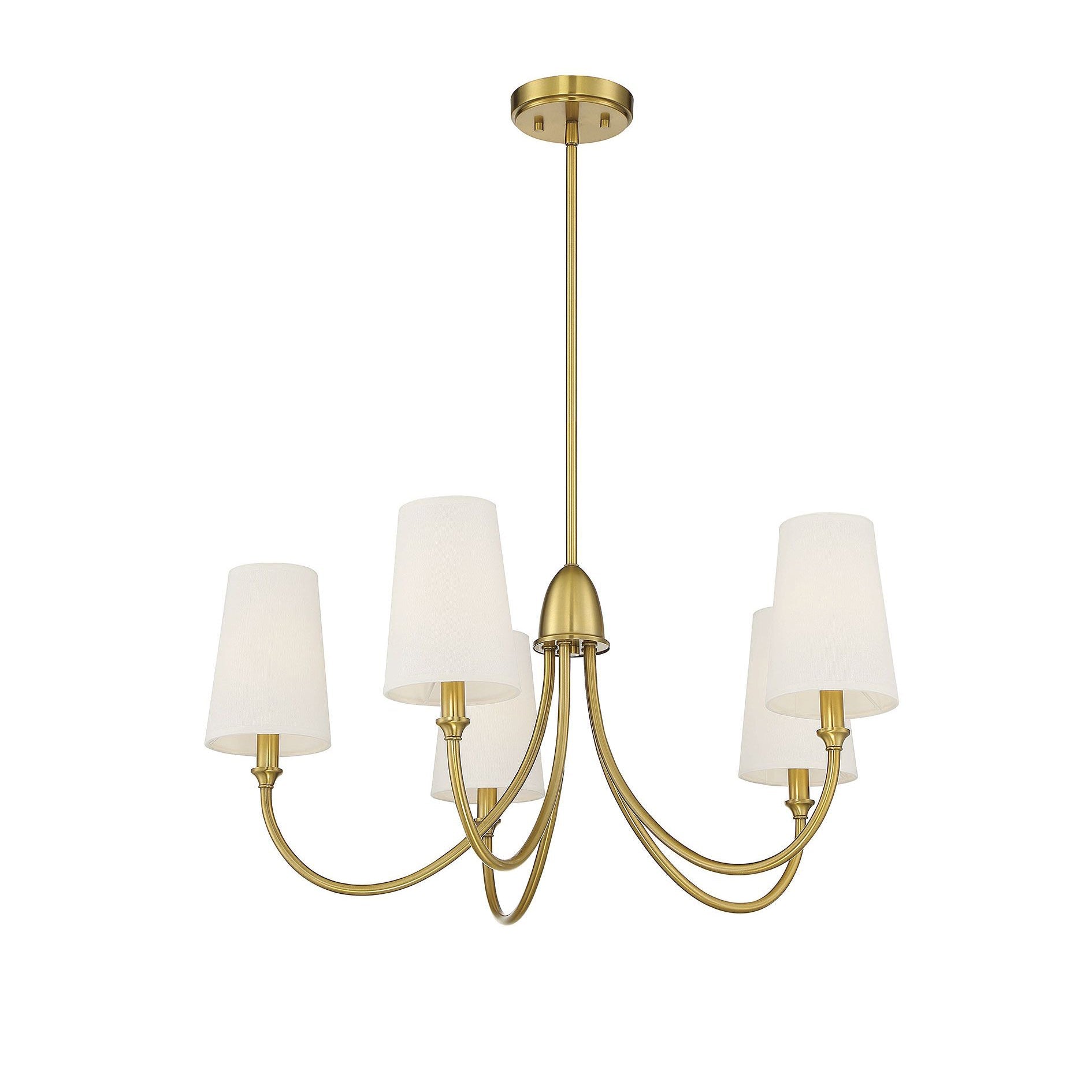 Lumin Premium Vintage Industrial Fabric Metal Chandelier - Lamp Copper