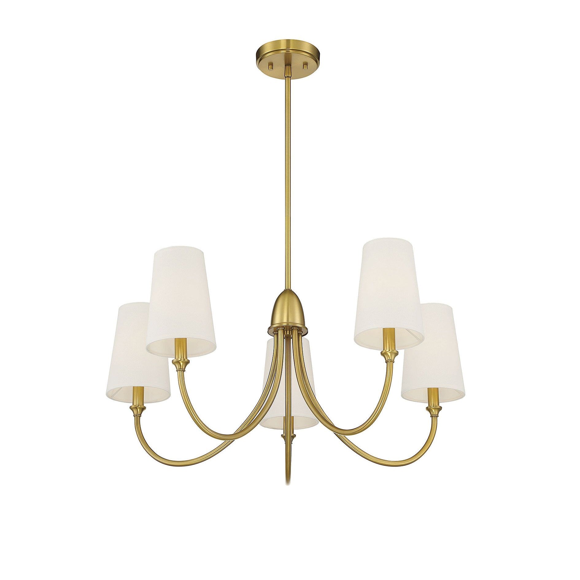 Lumin Premium Vintage Industrial Fabric Metal Chandelier - Lamp Copper