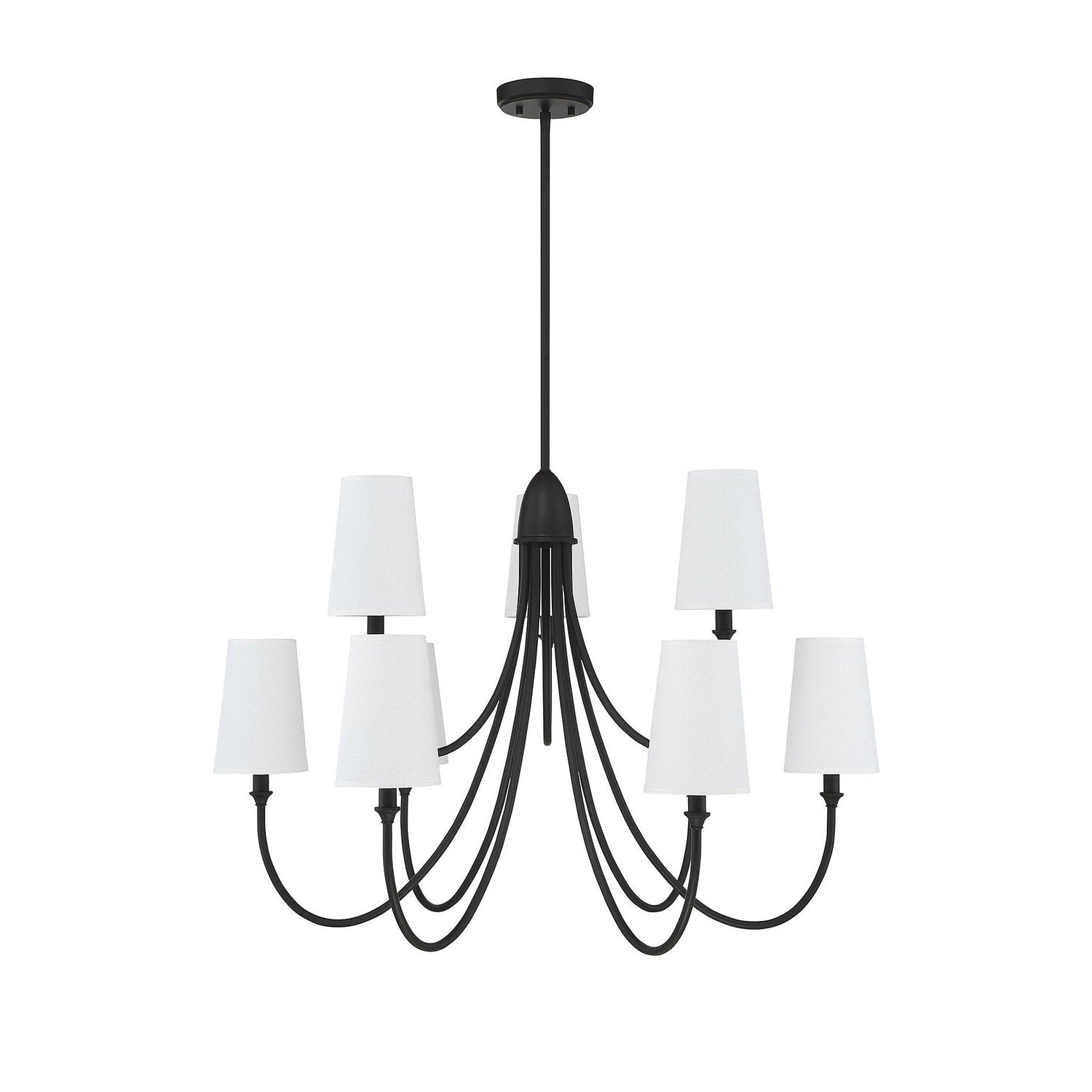 Lumin Premium Vintage Industrial Fabric Metal Chandelier - Lamp Copper