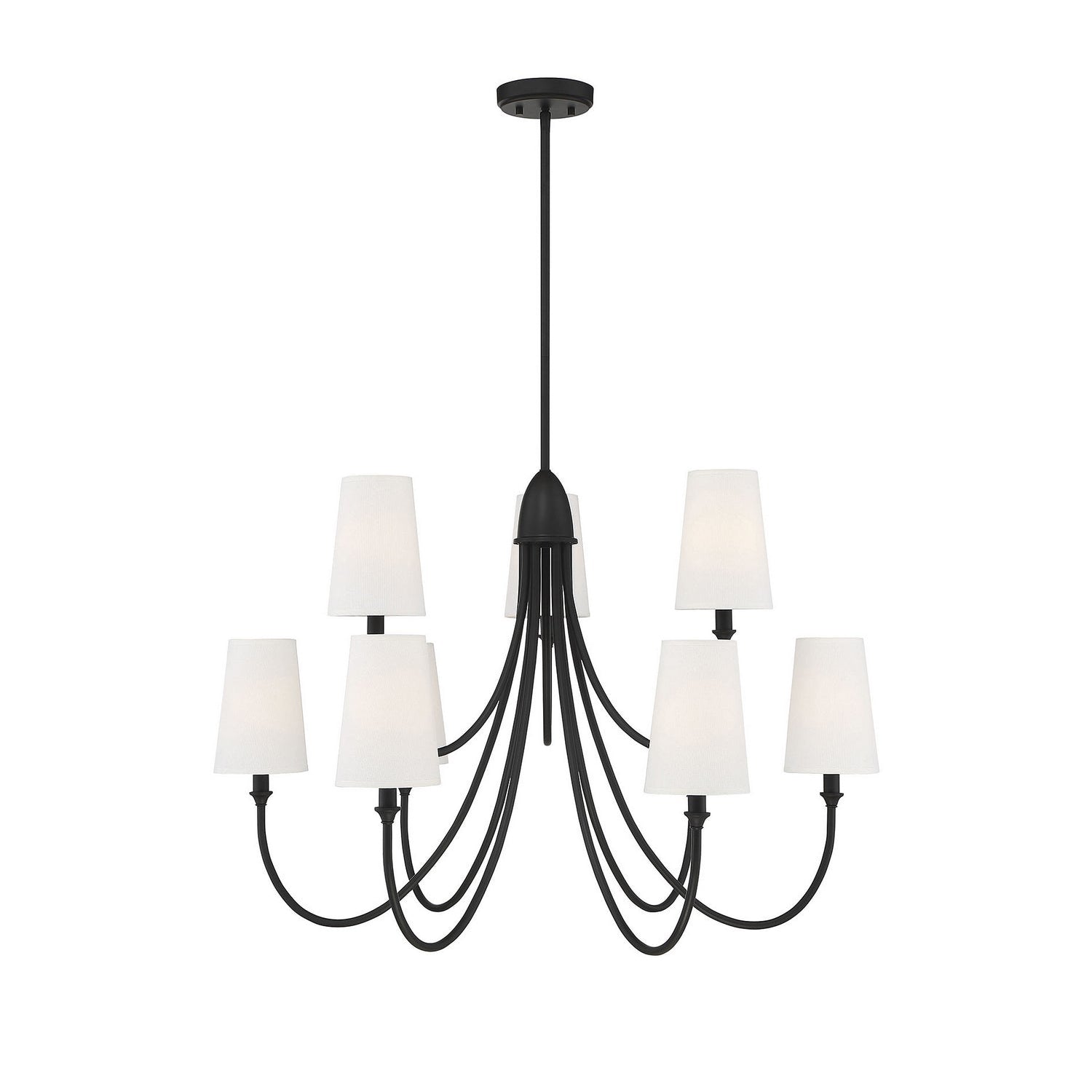 Lumin Premium Vintage Industrial Fabric Metal Chandelier - Lamp Copper